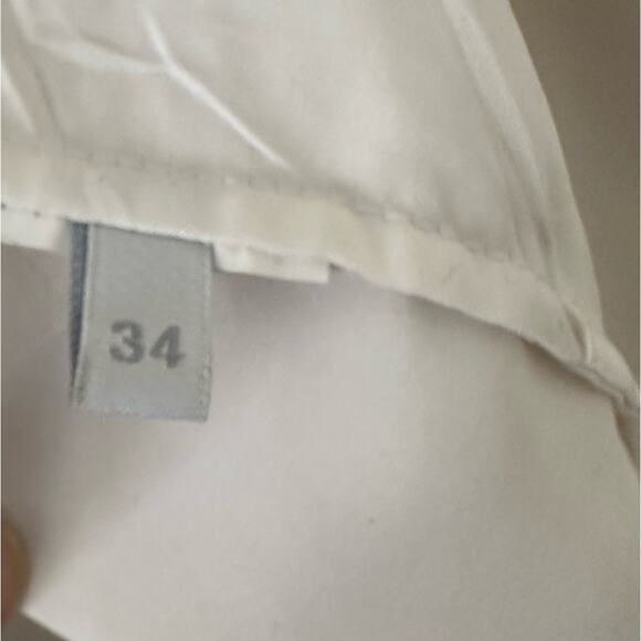 Esteban Cortazar Crinkled Satin Tunic Ivory size FR 34 - Picture 10 of 13